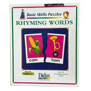 🎄 DIDAX BASIC SKILLS PUZZLES: RHYMING WORDS AGES 5-8 YEARS OLD